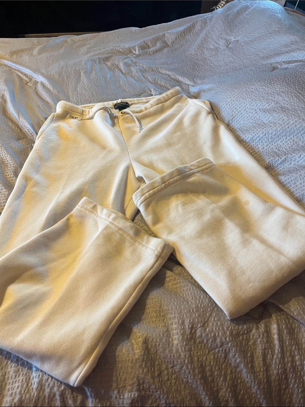Cozy Cream Drawstring Sweatpants